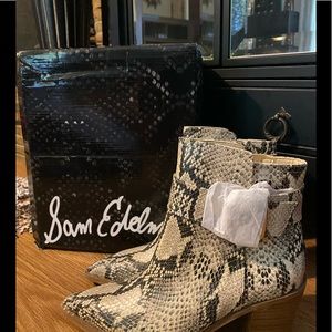 Leopard Print Short Heeled Booties